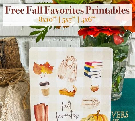 Free Fall Favorites Printables I Should Be Mopping The Floor