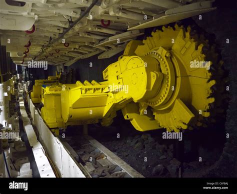 Coal Cutting Machine Inside Mine At The Deutsches Bergbau Museum Or