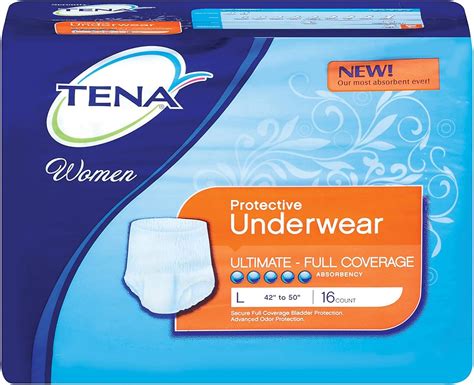 Tena Womens Protective Underwear Ultimate Absorbancy