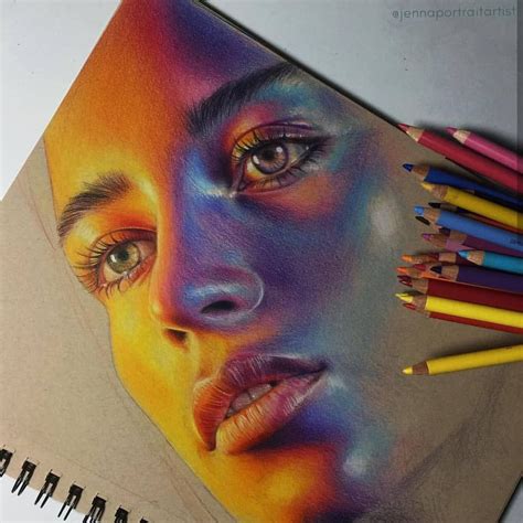 Drawing Portrait Colored Pencil Colour Pencils Pencil Portrait