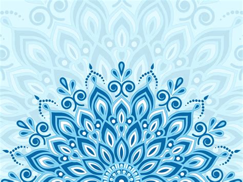 Blue Mandala Art By Maliha Momotaz On Dribbble