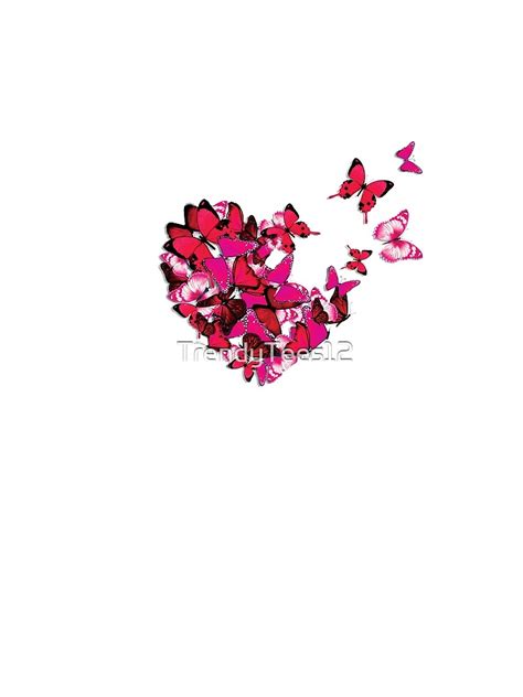 Pink Butterflies Heart Flying Butterfly Love Graphic Sleeveless Top