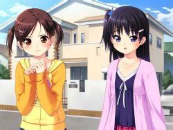 Nonohara Miki Sayama Chie Shoujo Ramune Game Cg Highres Girl Apron Ass Blush Brown