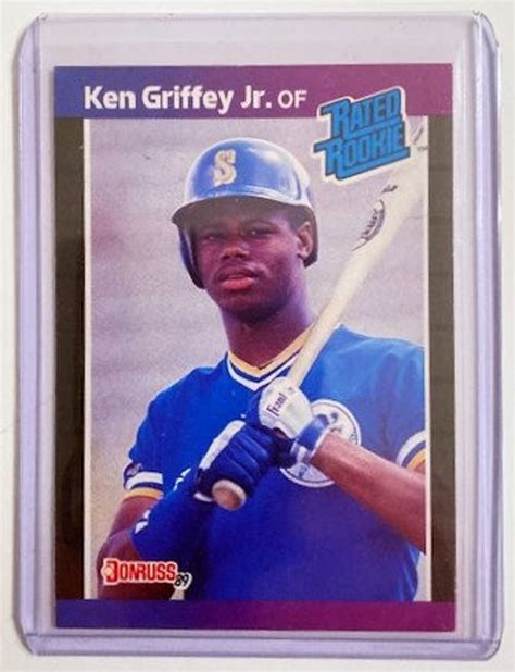 Baseball Rookie Card Ken Griffey Jr 1989 Donruss 33 Etsy