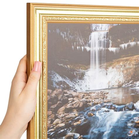 Arttoframes 20x20 Inch Gold Speckeled Picture Frame This Gold Wood