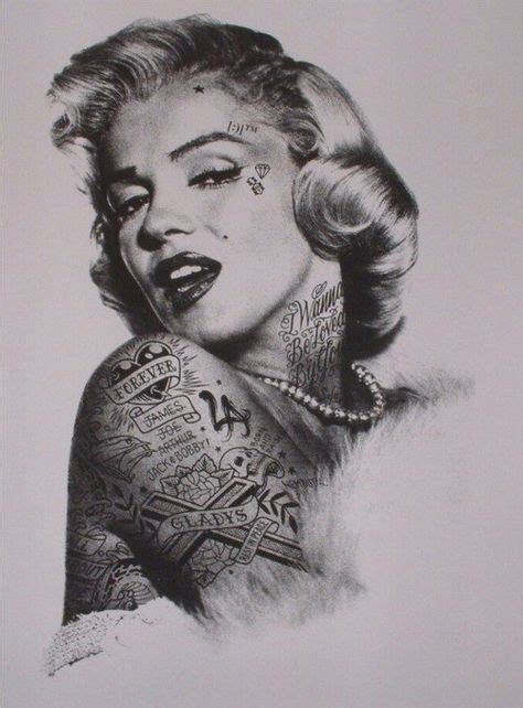 Inked Marilyn Monroe With Images Marilyn Monroe Tattoo Marilyn