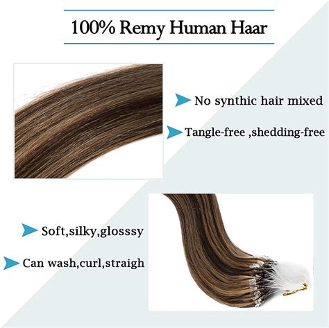 16 Inches Sego Micro Loop Human Hair Extensions 100 Strands 4p27