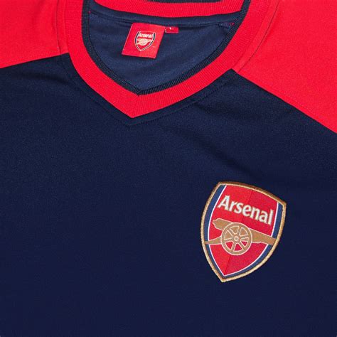 Arsenal FC Official Football Gift Mens Poly Training Kit T-Shirt | eBay