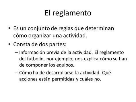 Reglamento Concepto Tipos Partes Características Y Ejemplos Mobile