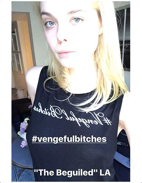 Popoholic Blog Archive Elle Fanning Instagrams A Braless And Perky Selfie