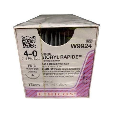 Johnson And Johnson Ethicon Sutures Vicryl Rapide 40 W9924 Surgical
