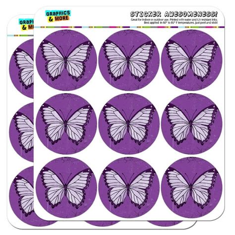 Butterfly Artsy Purple 2 Scrapbooking Crafting Stickers