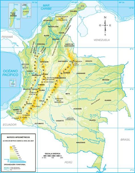 Mapa Fisico De Colombia Para Descargar Imprimir Mapa De Colombia