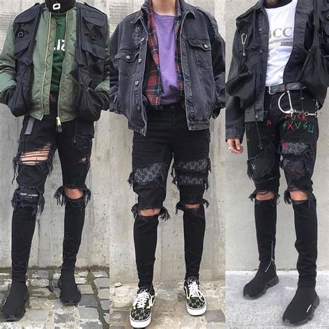 Rate This Style 1 10 Via Edgy Fashion Outfits Punk Outfits Streetwear Men Outfits