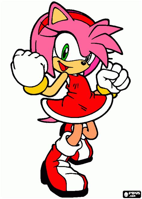 Amy Sonic X Para Colorear Amy Sonic X Para Imprimir