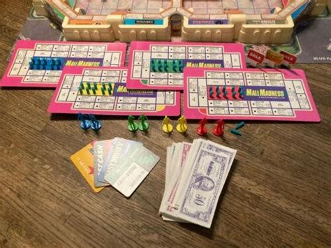Vintage Electronic Mall Madness Board Game 1989 Complete Tested Works