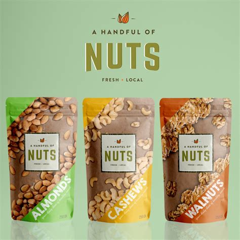 Packaging Design For Various Nuts Products On Behance