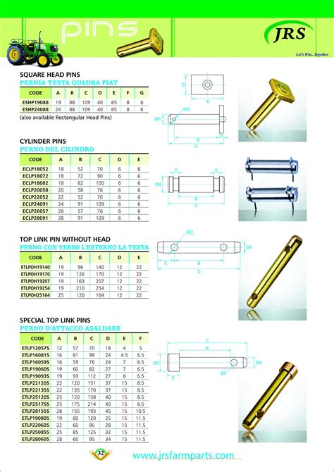 Top Link Pins Jrs Farmparts Eastman Industries Limited Id 13683633762