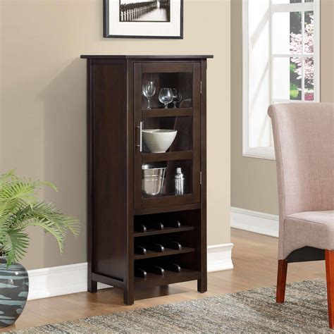 Check spelling or type a new query. Simpli Home Avalon Bar Cabinet with Wine Storage & Reviews ...