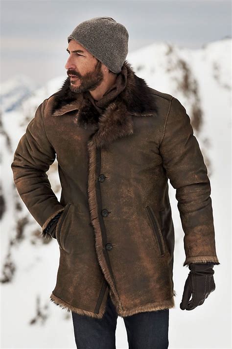 emerson shearling sheepskin coat overland winter outfits men mens winter fashion jackets