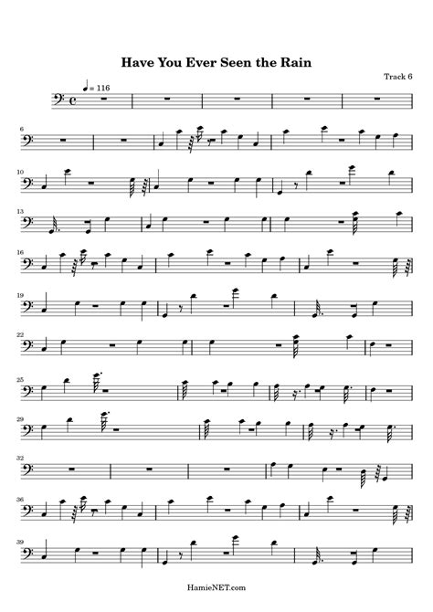 Have You Ever Seen The Rain Sheet Music Have You Ever Seen The Rain