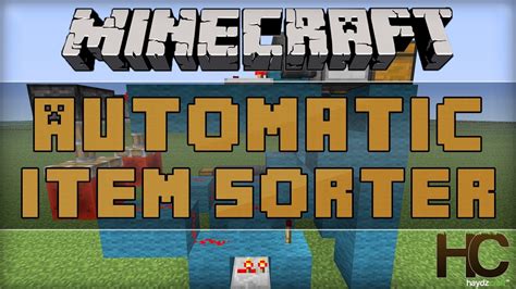 Hi jacobs, i have anothher vid on how to make one. Automatic Item Sorter Minecraft Tutorial - YouTube