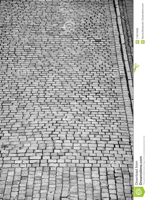 Aerial View Of An Old Cobblestone Street Stock Photo Image Of Cobble