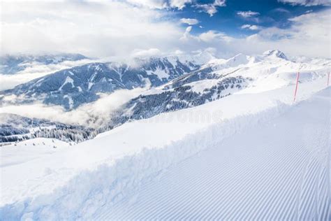 Trees Covered By Fresh Snow In Tyrolian Alps From Kitzbuhel Ski Resort