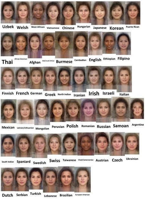 Average Faces Of Women Average Face Male Face Face