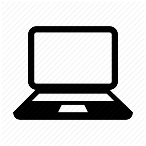 Laptop Symbol Weiß Png