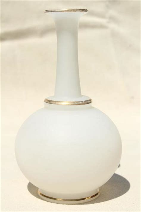 Once it is dry, remove the rubber bands to check out your clear design on your new frosted glass vase! antique camphor glass vases or vanity cologne bottles ...