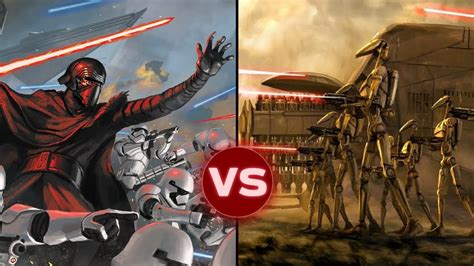 The First Order Vs The Separatists Cis In All Out War Star Wars
