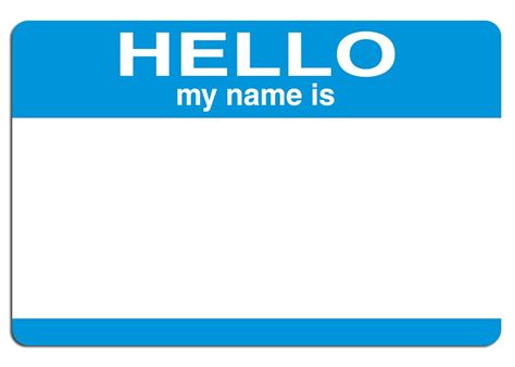 Free Hello My Name Is Stock Photo