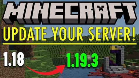 How To Update A Minecraft Server To 1193 Youtube
