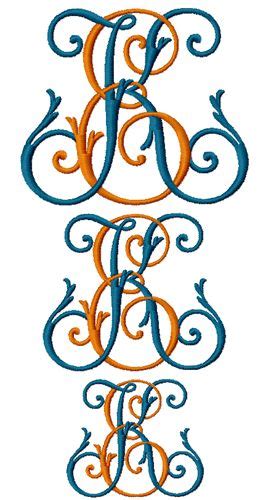 Double Letter Font With Images Embroidery Monogram Fonts Monogram