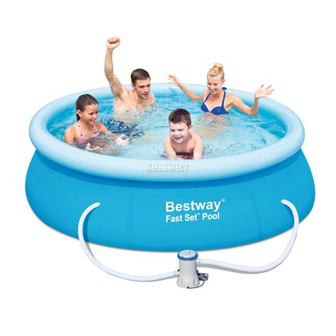 Bestway Fast Set Swimming Pool Round Inflatable 8ft X 26inch With