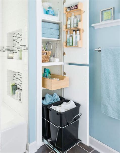 Find clever ideas to create storage in your bathroom with hgtv's solutions for messy bathrooms that keep function and style in mind. Pull-Out Bathroom Storage Behind The Shower Plumbing Wall ...