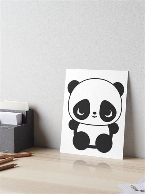 Kawaii Panda Bear Art Board Print By Meetminnie Panda Bear Art Panda