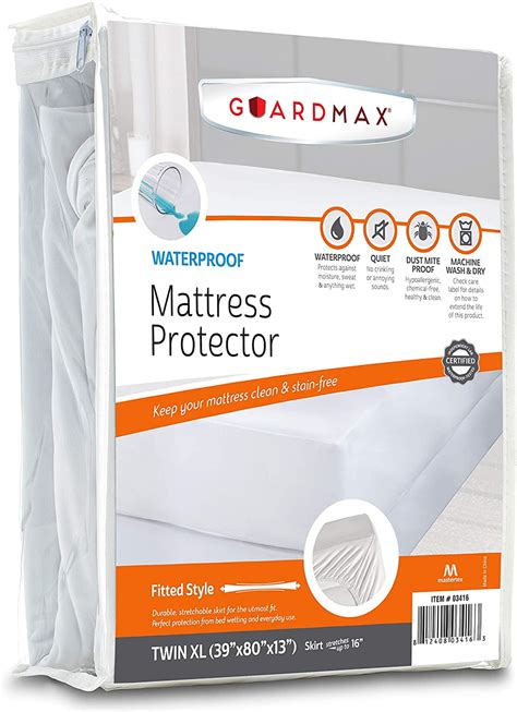 Guardmax Twin Xl Mattress Cover Waterproof Noiseless And