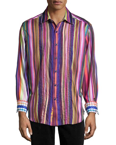 Lyst Robert Graham Veracruz Embroidered Striped Classic Fit Woven