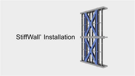Stiffwall X Braced Shear Wall Installation Light Steel Framing Youtube