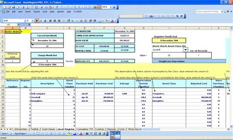 Fixed Asset Accounting 2007 Bonus Pack For Excelfull Asset Accounting
