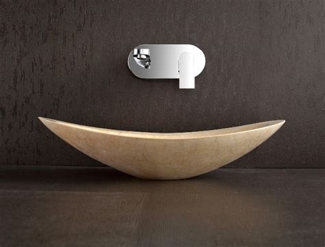 If you want a showstopping bathroom sink, consider options like a vessel sink or trough sink. Designer Countertop | Natural Stone Basin - Nero - Modern ...