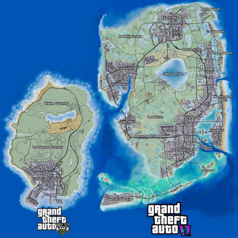 Gta6 Map Area Of 147 Square Kilometers Is Almost Twice The Previous