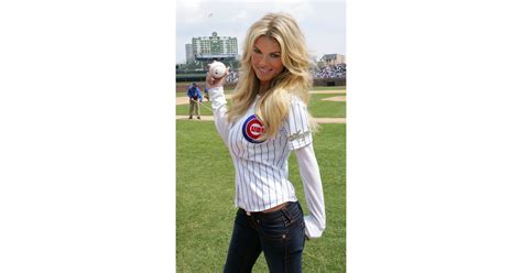 Marisa Miller Made Her Baseball Jersey Look Sexy To Throw Out The