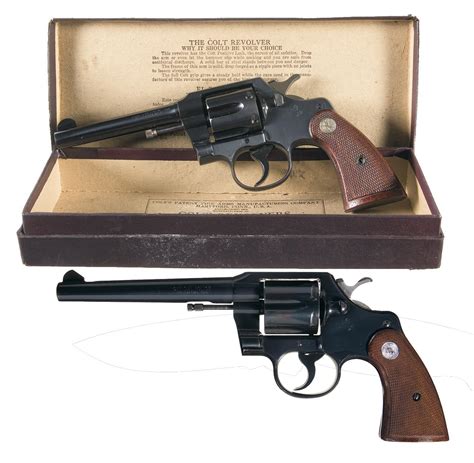 Two Colt Official Police Double Action Revolvers A Colt Official