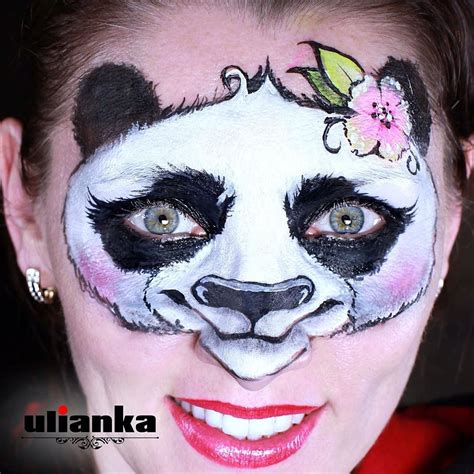 Panda Face Painting Beautiful Panda Makeup Facepainting Pandabear
