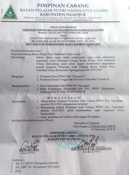 Biasanya, surat rekomendasi ini digunakan untuk. Contoh Surat Rekomendasi Dari Mwc Nu : 1 Surat Ke Cabang ...