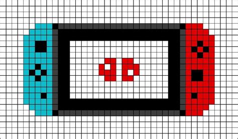 Nintendo Switch Neon Pixel Art Pixel Art Pattern Pixel Quilting