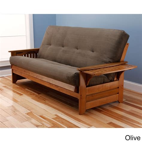 Copper Grove Dixie Honey Oak Full Size Wood Futon Frame With